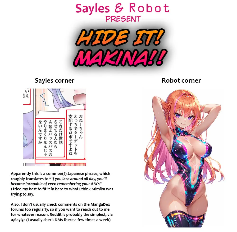 Hide it! Makina!!
