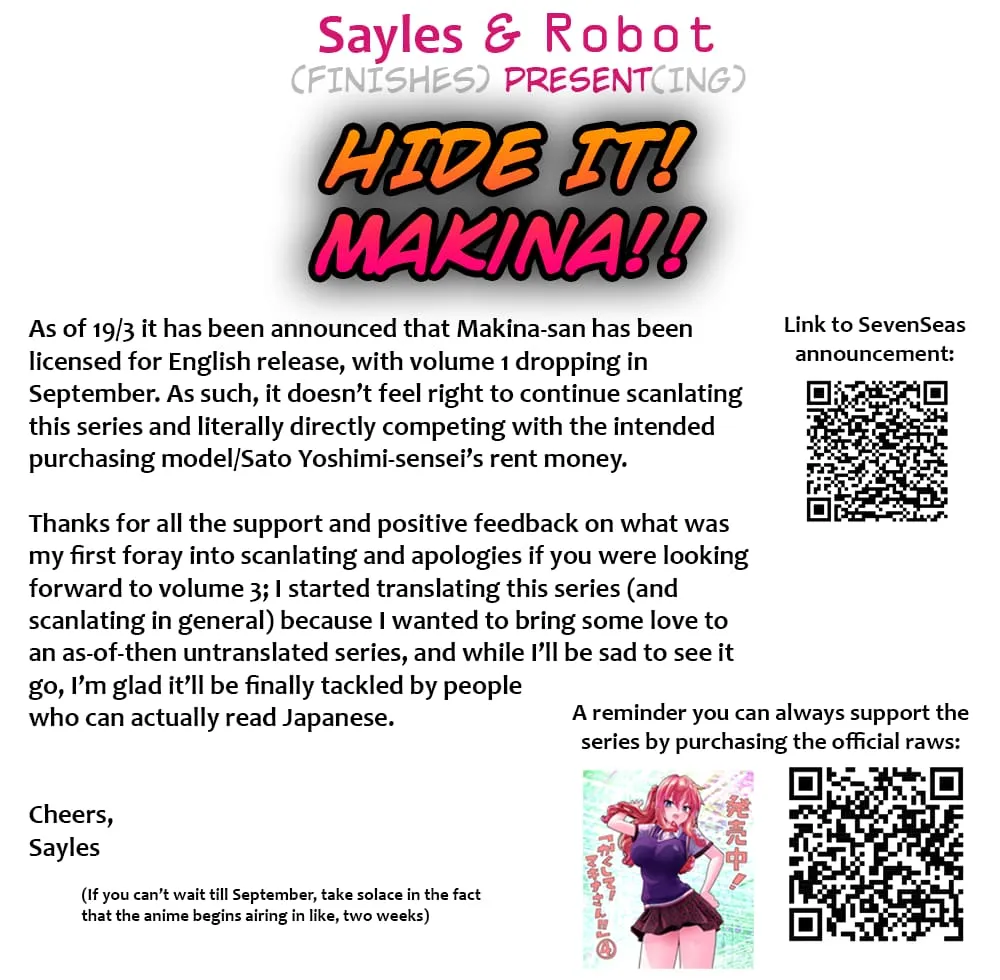 Hide it! Makina!!
