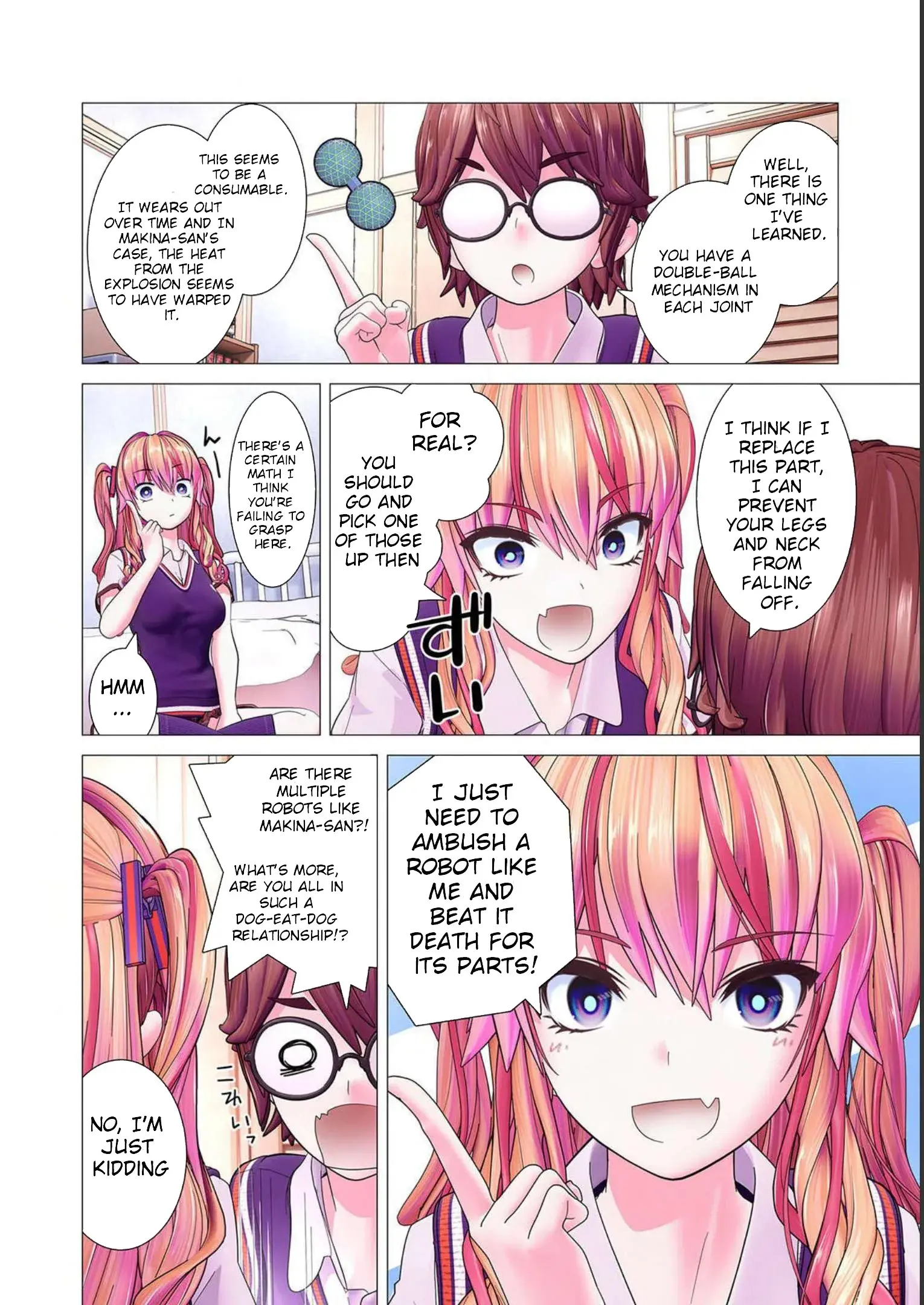 Makina-san's a Love Bot?! — Chapter 5 — Page 14