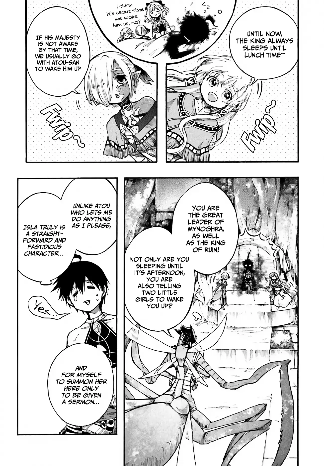 Apocalypse Bringer Mynoghra: World Conquest Starts with the Civilization of Ruin — Chapter 14.1 — Page 4