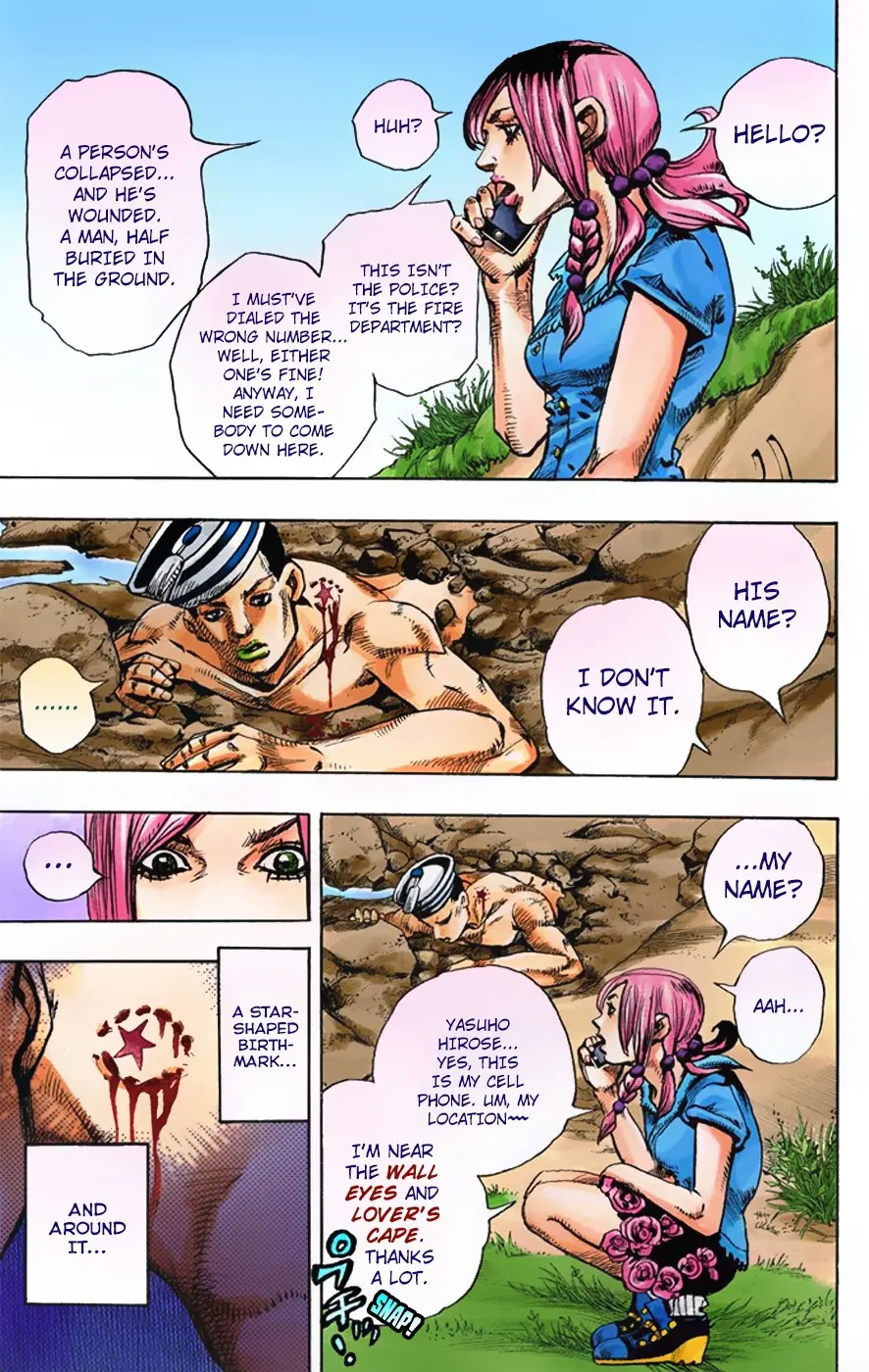 JoJo's Bizarre Adventure, Part 8: JoJolion Colored Manga — Chapter 1 — Page 18