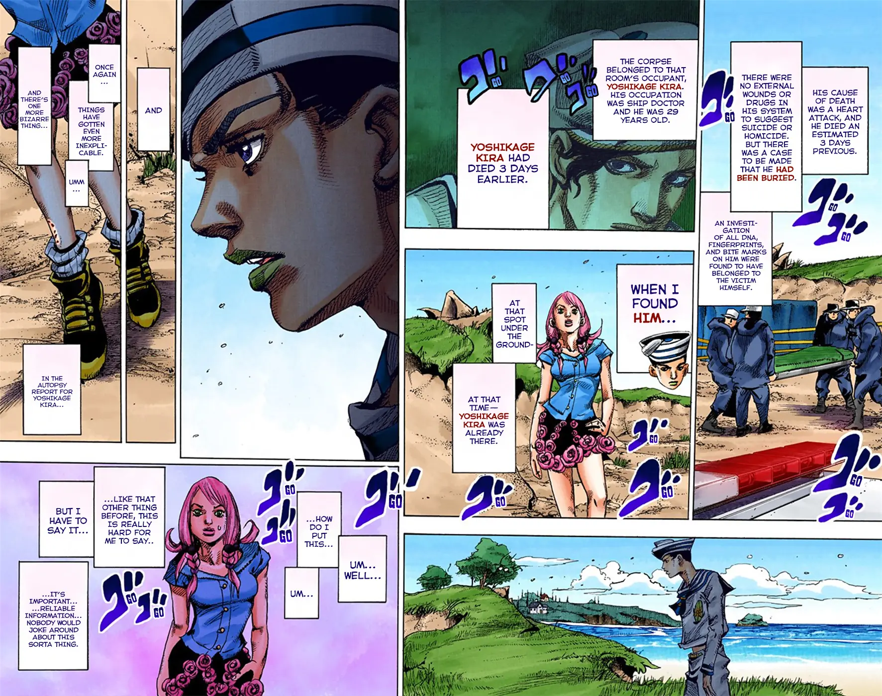 JoJo's Bizarre Adventure, Part 8: JoJolion Colored Manga — Chapter 6 — Page 46