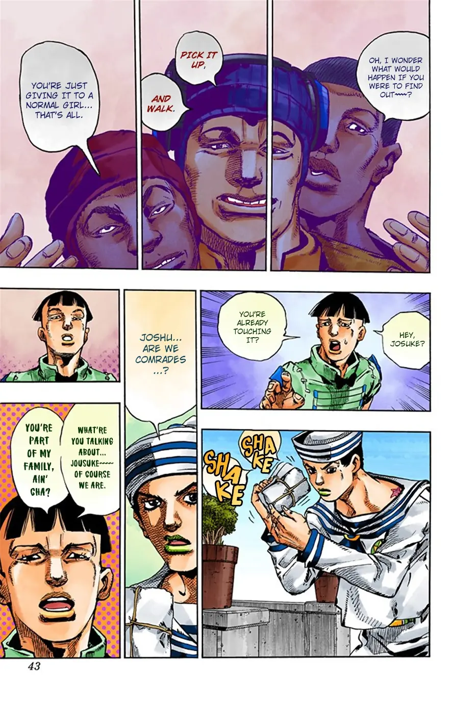 JoJo's Bizarre Adventure, Part 8: JoJolion Colored Manga — Chapter 19 — Page 38