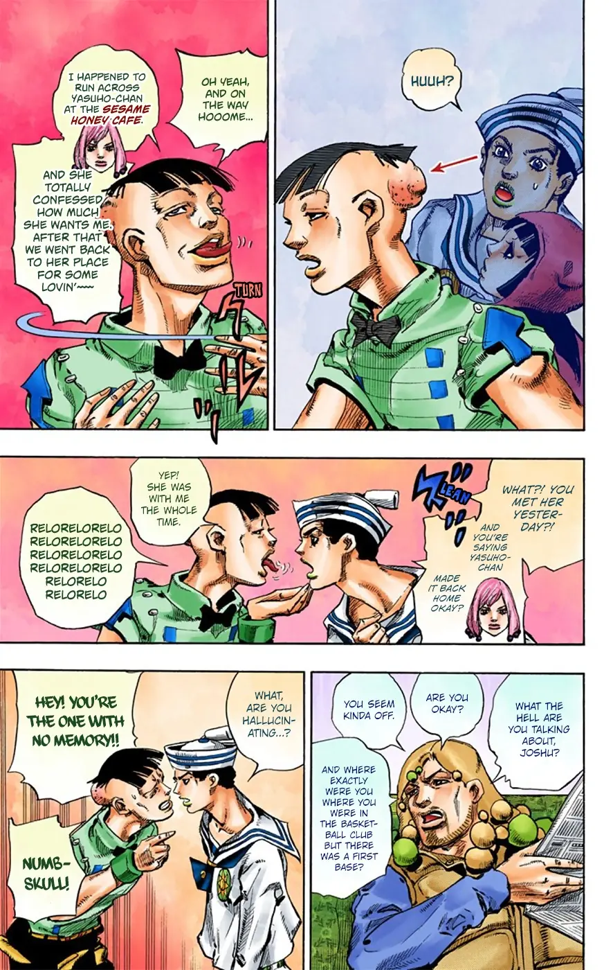 JoJo's Bizarre Adventure, Part 8: JoJolion Colored Manga — Chapter 27 — Page 14
