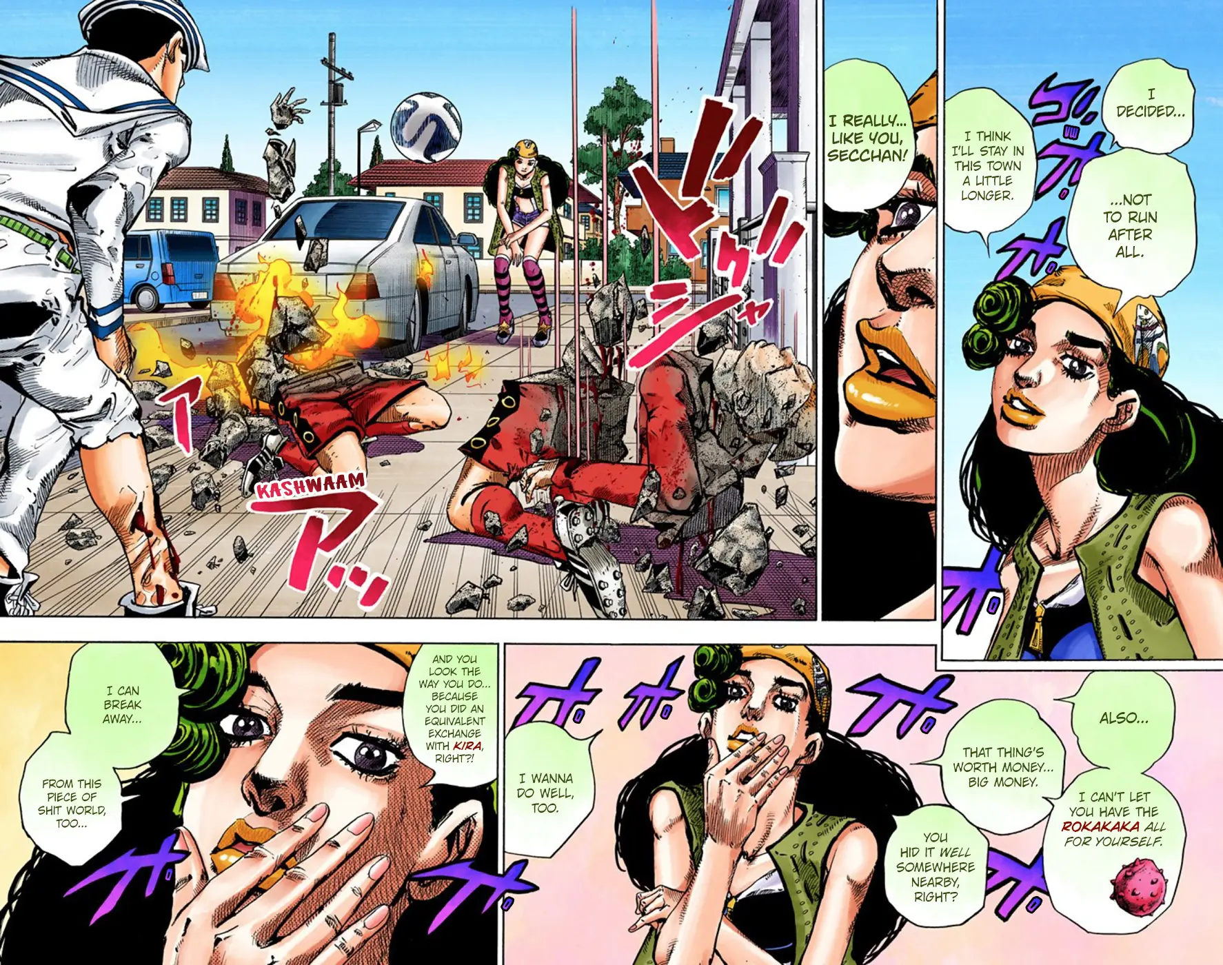 JoJo's Bizarre Adventure, Part 8: JoJolion Colored Manga — Chapter 46 — Page 35