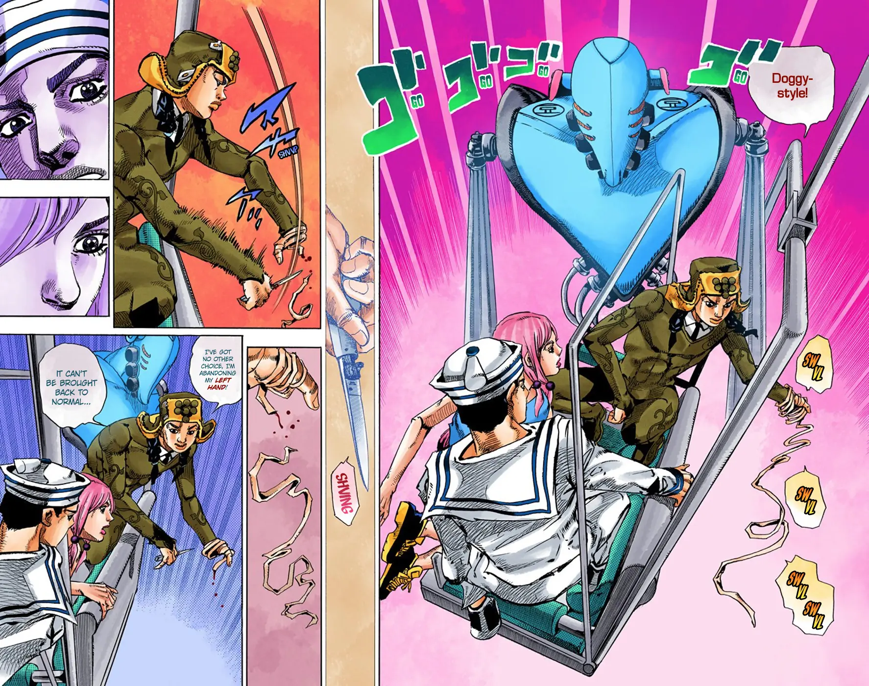 JoJo's Bizarre Adventure, Part 8: JoJolion Colored Manga — Chapter 66 — Page 35