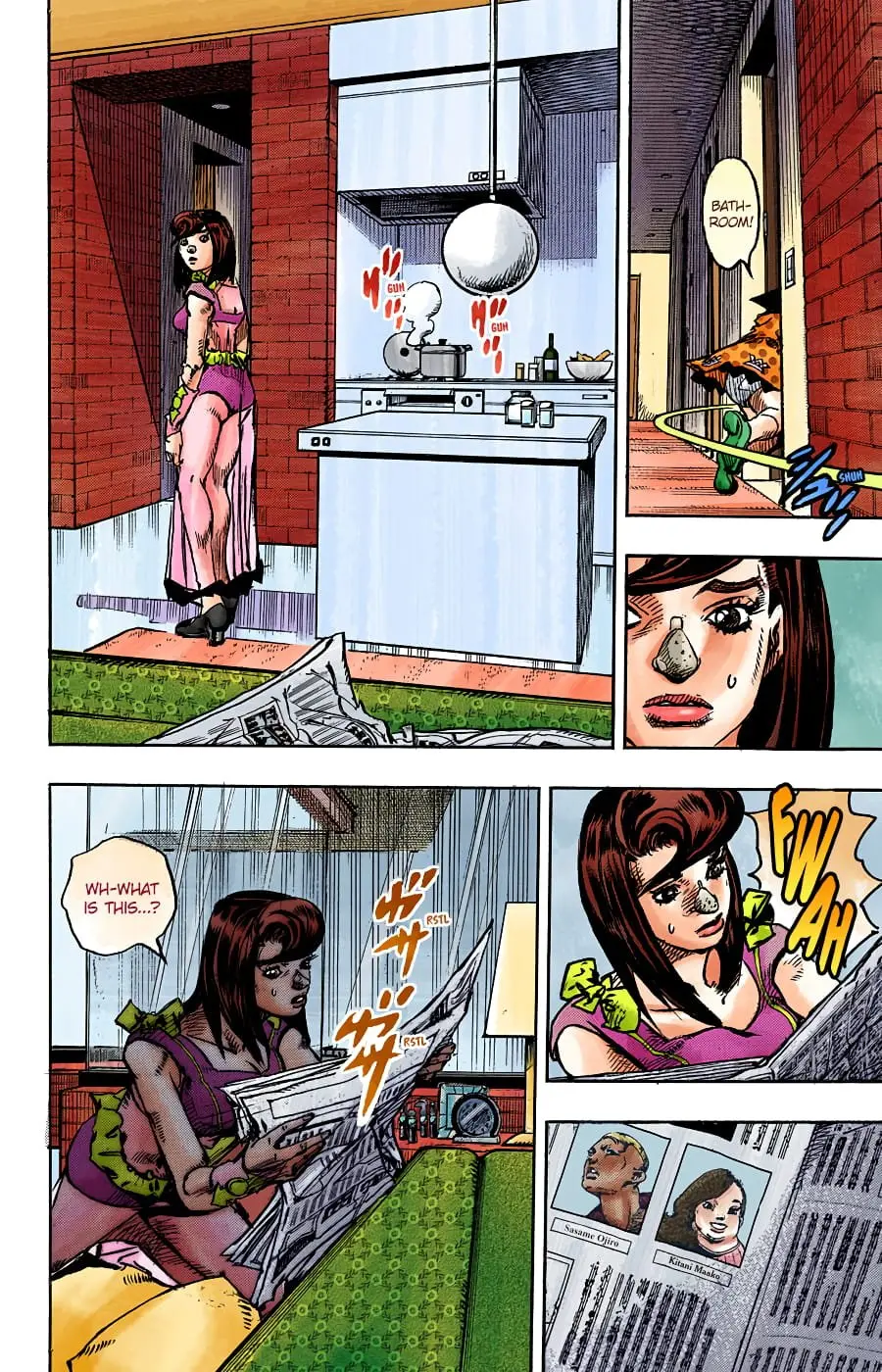 JoJo's Bizarre Adventure, Part 8: JoJolion Colored Manga — Chapter 91 — Page 15