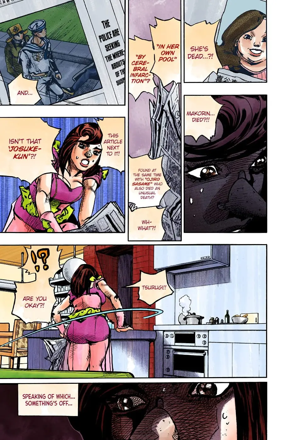JoJo's Bizarre Adventure, Part 8: JoJolion Colored Manga — Chapter 91 — Page 16