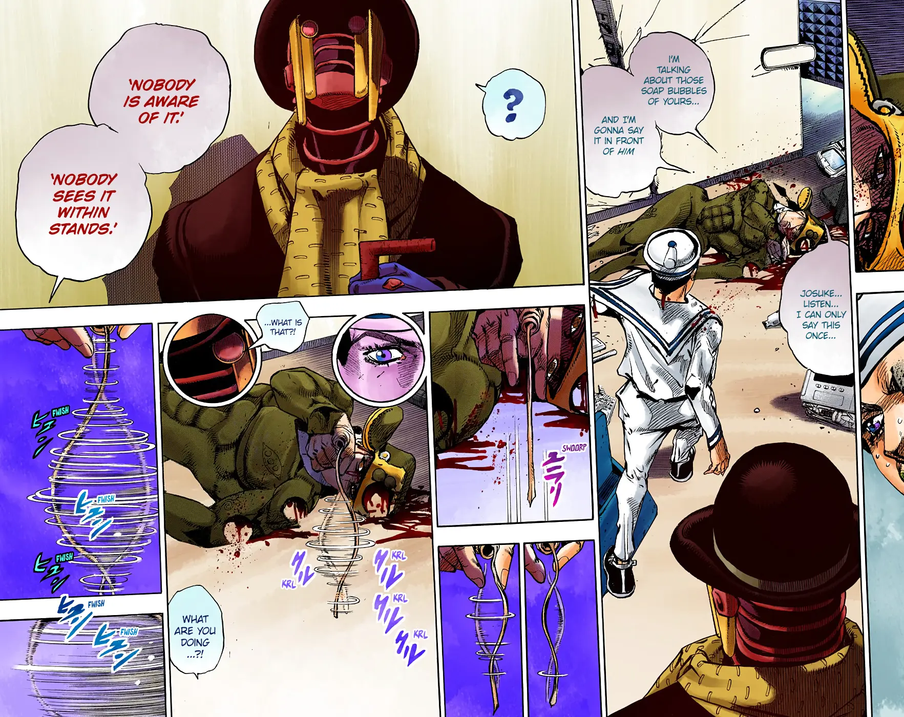 JoJo's Bizarre Adventure, Part 8: JoJolion Colored Manga — Chapter 100 — Page 32