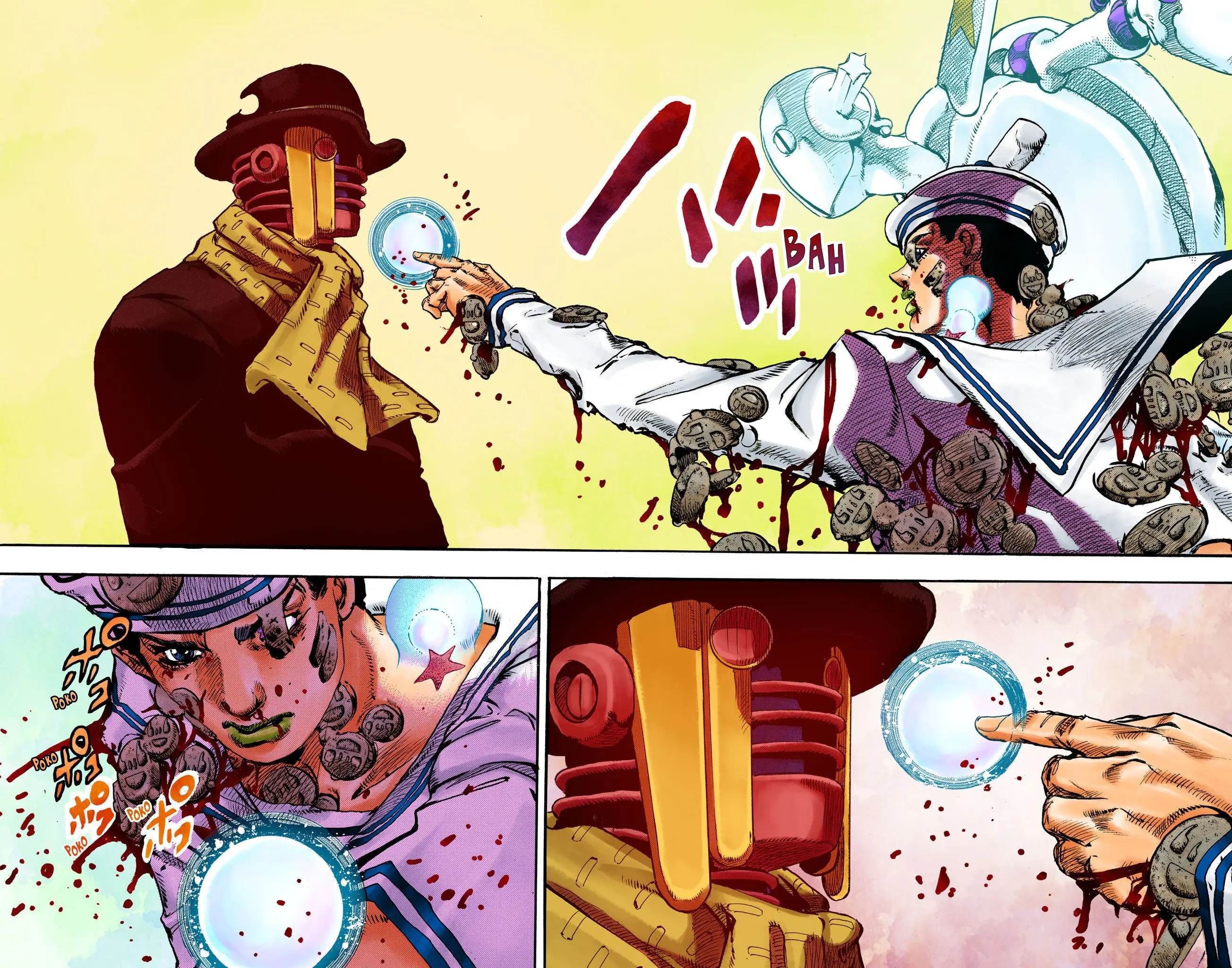 JoJo's Bizarre Adventure, Part 8: JoJolion Colored Manga — Chapter 105 — Page 27