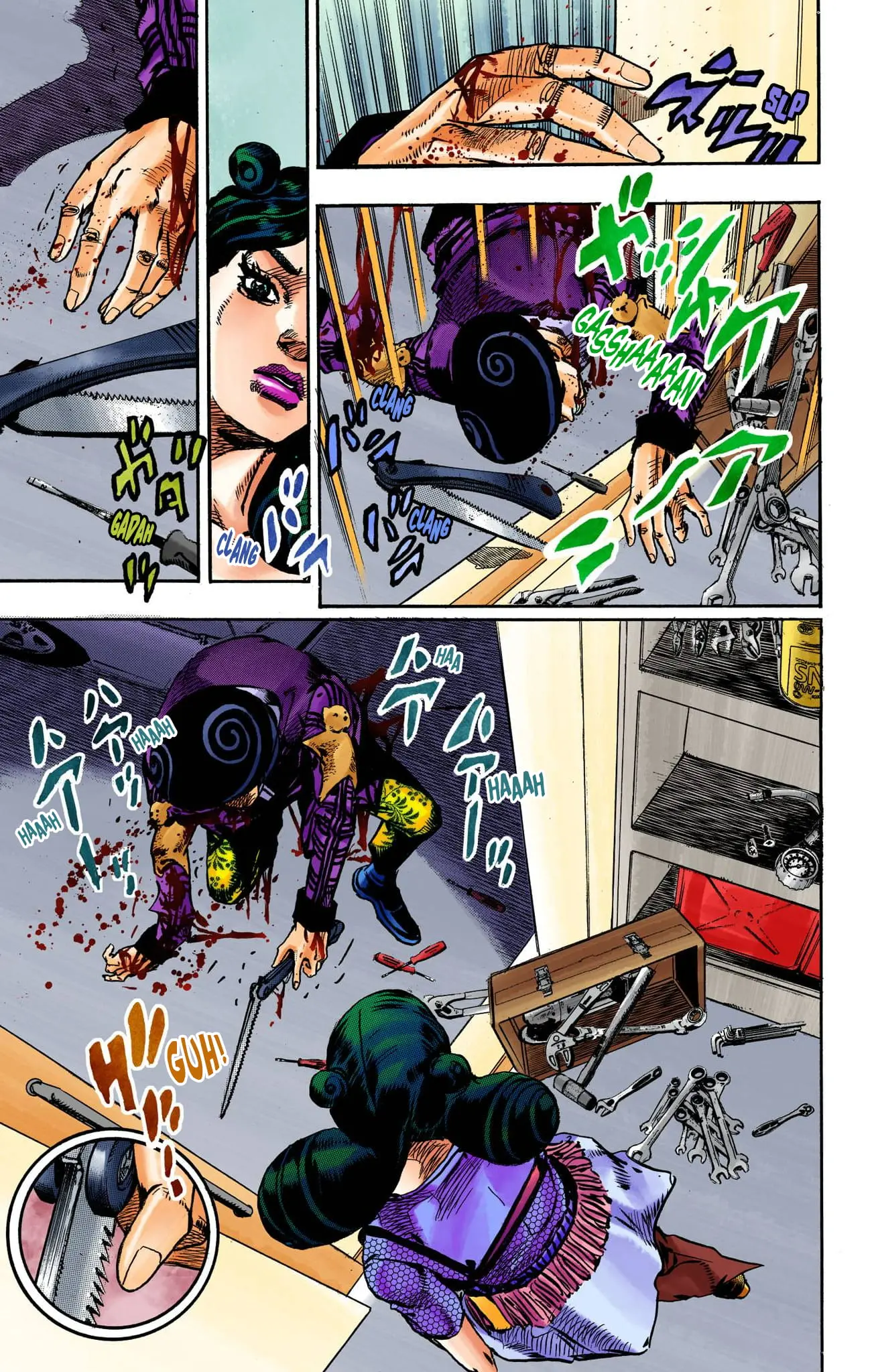 JoJo's Bizarre Adventure, Part 8: JoJolion Colored Manga — Chapter 107 — Page 15