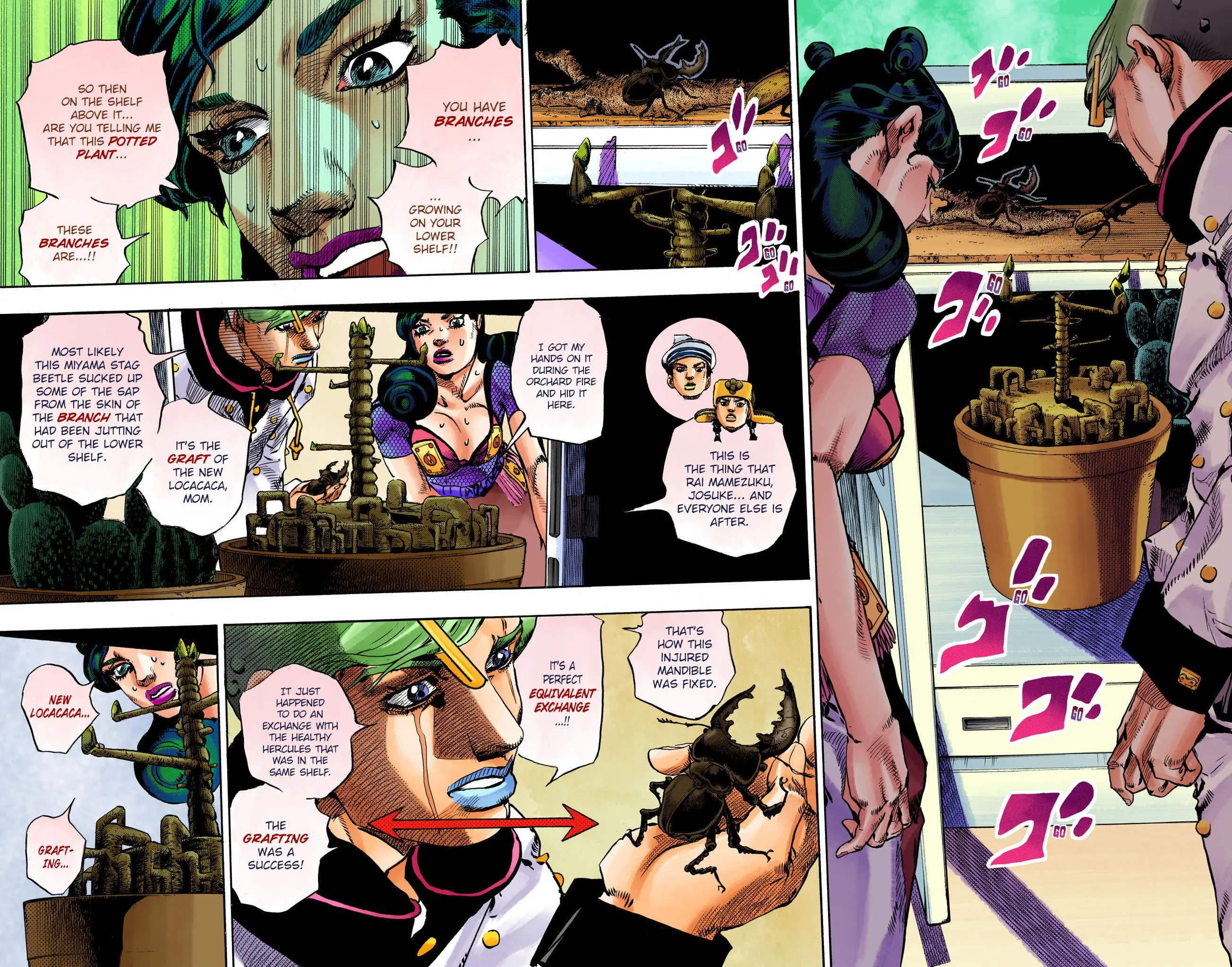 JoJo's Bizarre Adventure, Part 8: JoJolion Colored Manga — Chapter 107 — Page 38