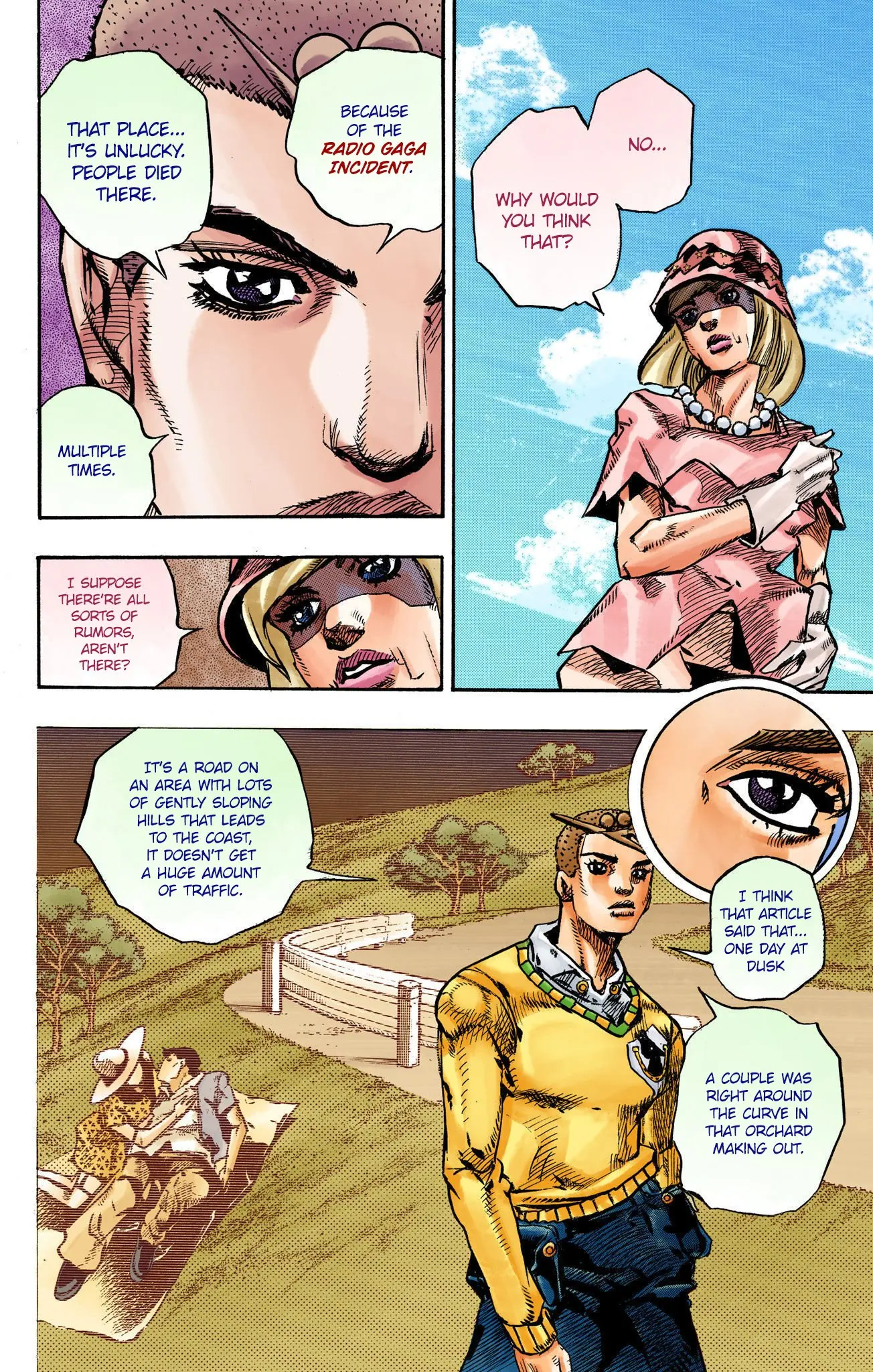 JoJo's Bizarre Adventure, Part 8: JoJolion Colored Manga — Chapter 109 — Page 12