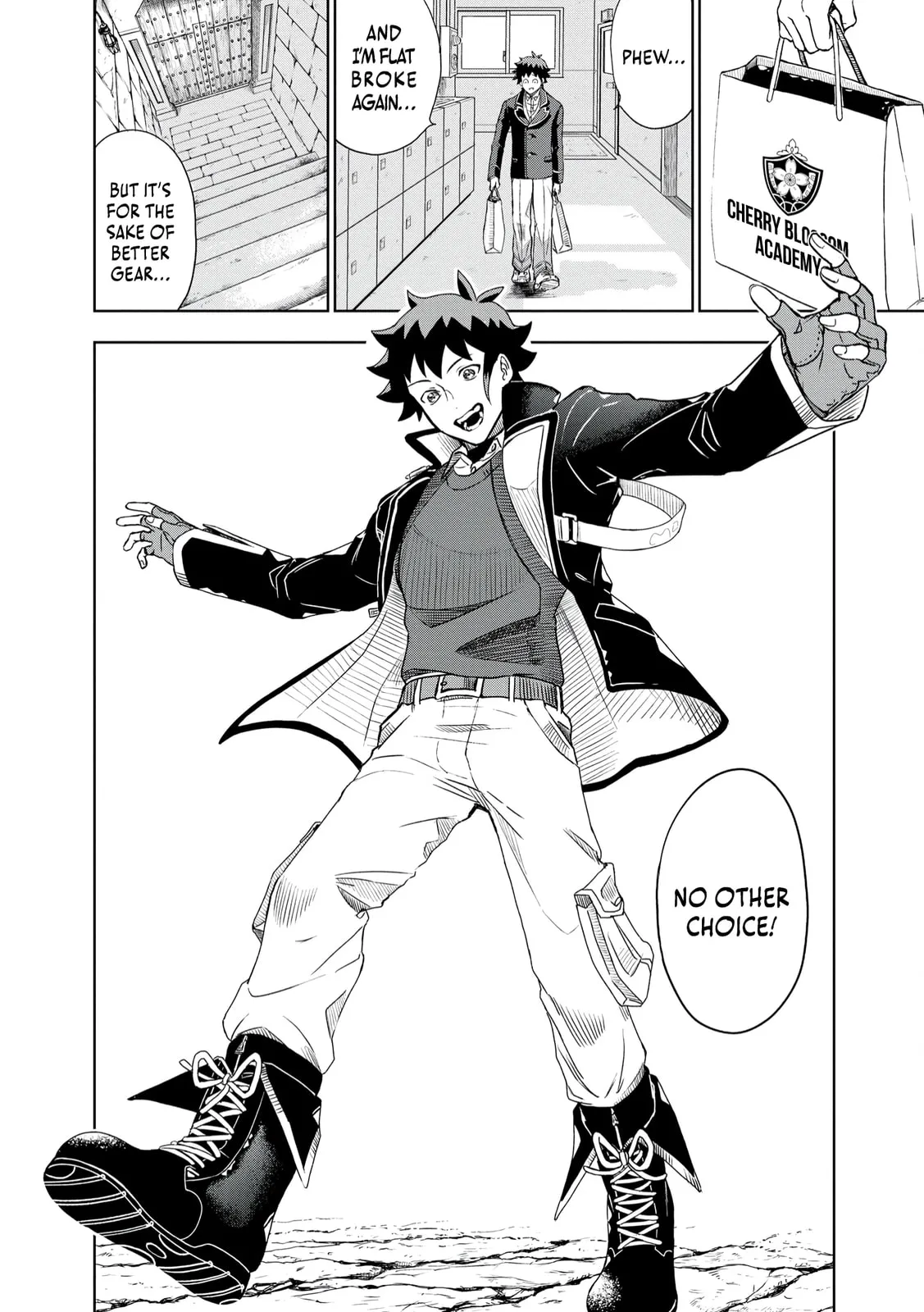 Dungeon Gakuen no Teihen ni Tensei Shita kedo, Naze ka Ore ni wa Kouryaku Hon ga Aru — Chapter 4 — Page 4