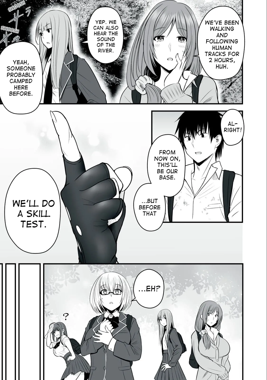 Isekai Rakuraku Survival ~Seizon Skill Kyousha no Ore ga Bishoujo Yonin to Class Mujintou Seikatsu~