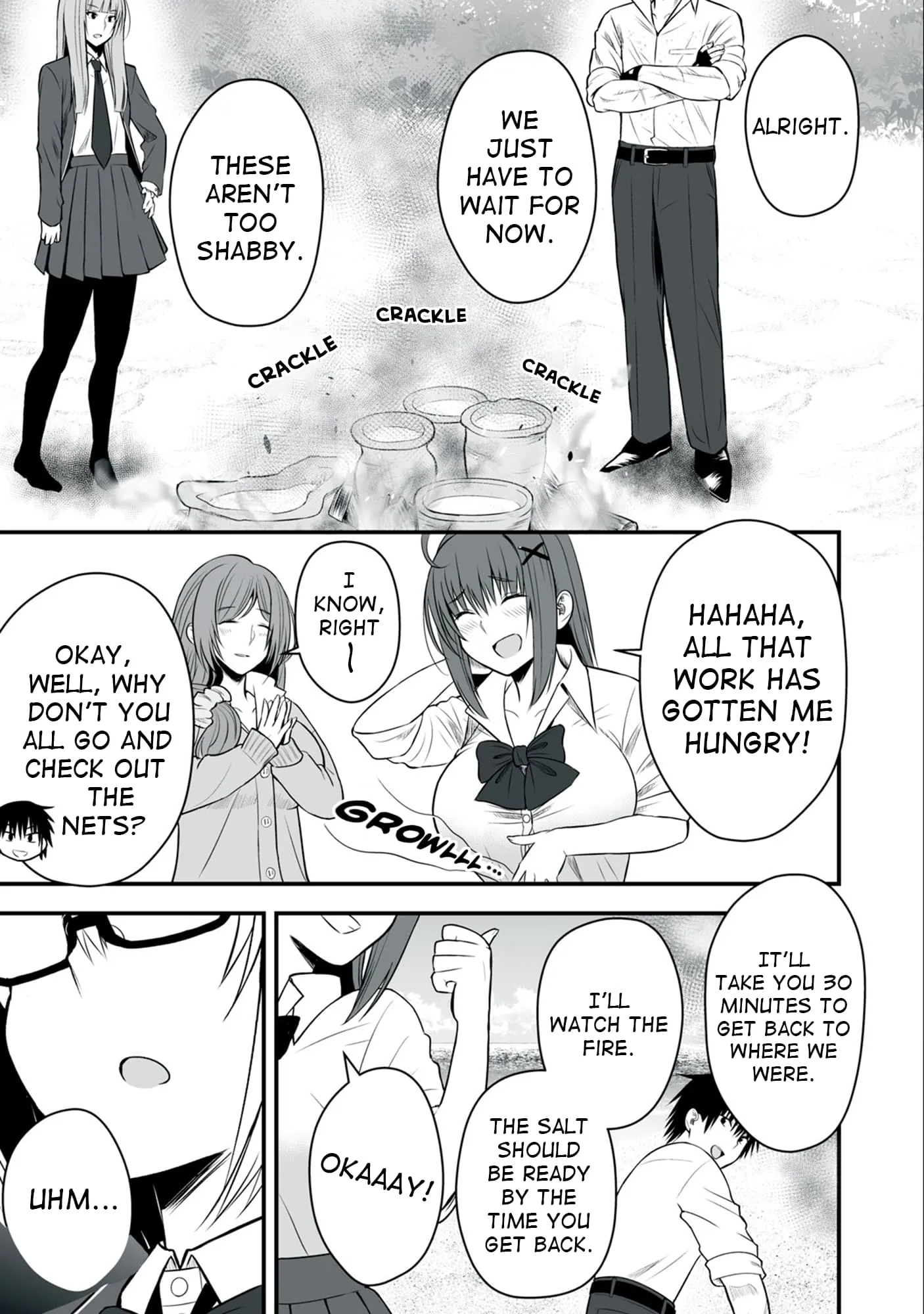 Isekai Rakuraku Survival ~Seizon Skill Kyousha no Ore ga Bishoujo Yonin to Class Mujintou Seikatsu~