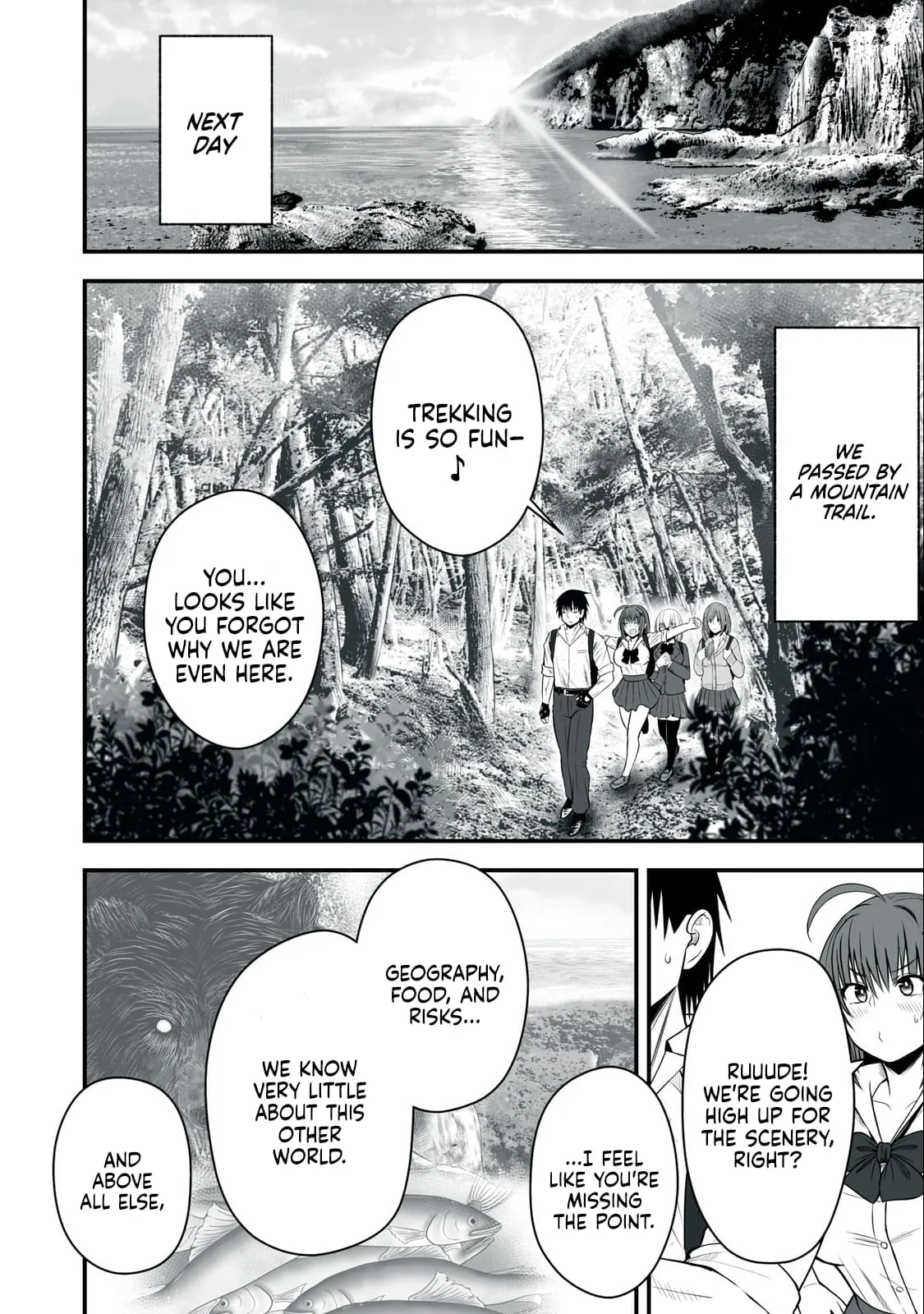 Isekai Rakuraku Survival ~Seizon Skill Kyousha no Ore ga Bishoujo Yonin to Class Mujintou Seikatsu~