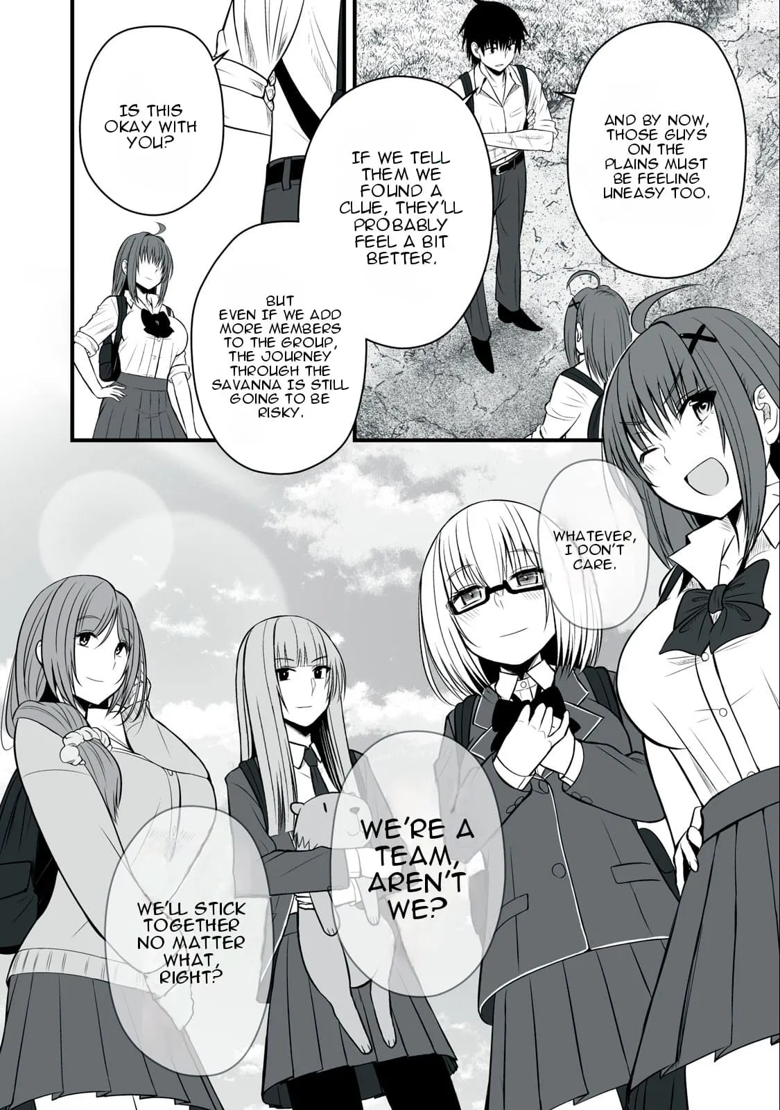 Isekai Rakuraku Survival ~Seizon Skill Kyousha no Ore ga Bishoujo Yonin to Class Mujintou Seikatsu~