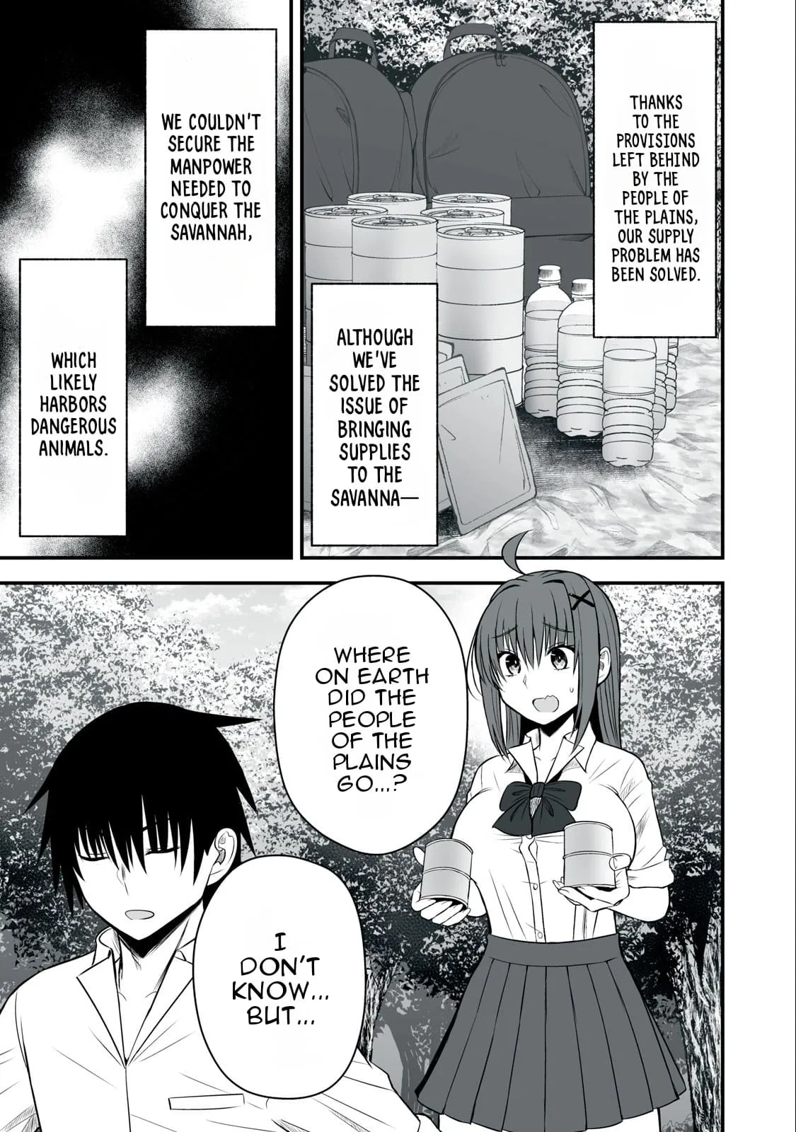 Isekai Rakuraku Survival ~Seizon Skill Kyousha no Ore ga Bishoujo Yonin to Class Mujintou Seikatsu~