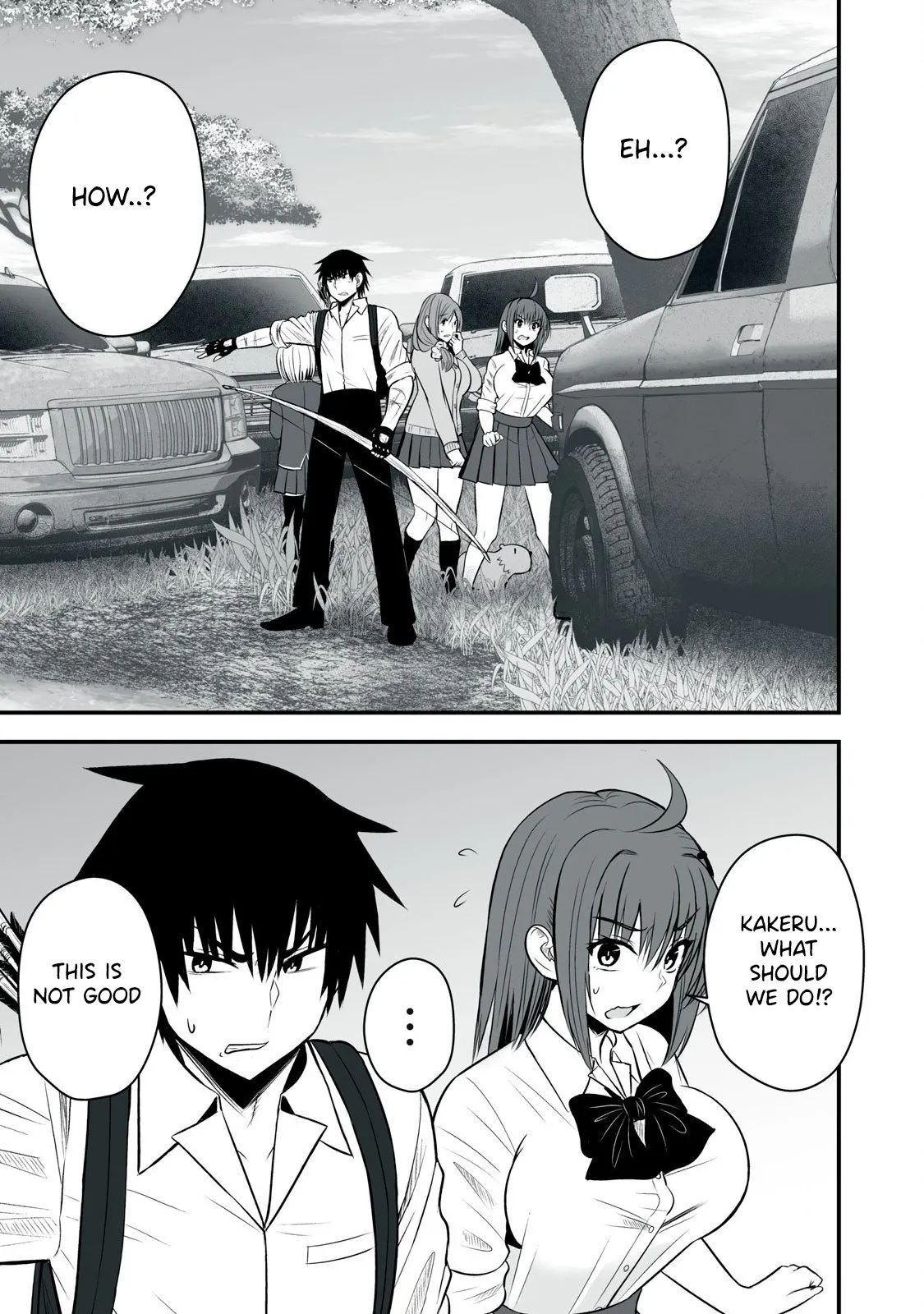 Isekai Rakuraku Survival ~Seizon Skill Kyousha no Ore ga Bishoujo Yonin to Class Mujintou Seikatsu~
