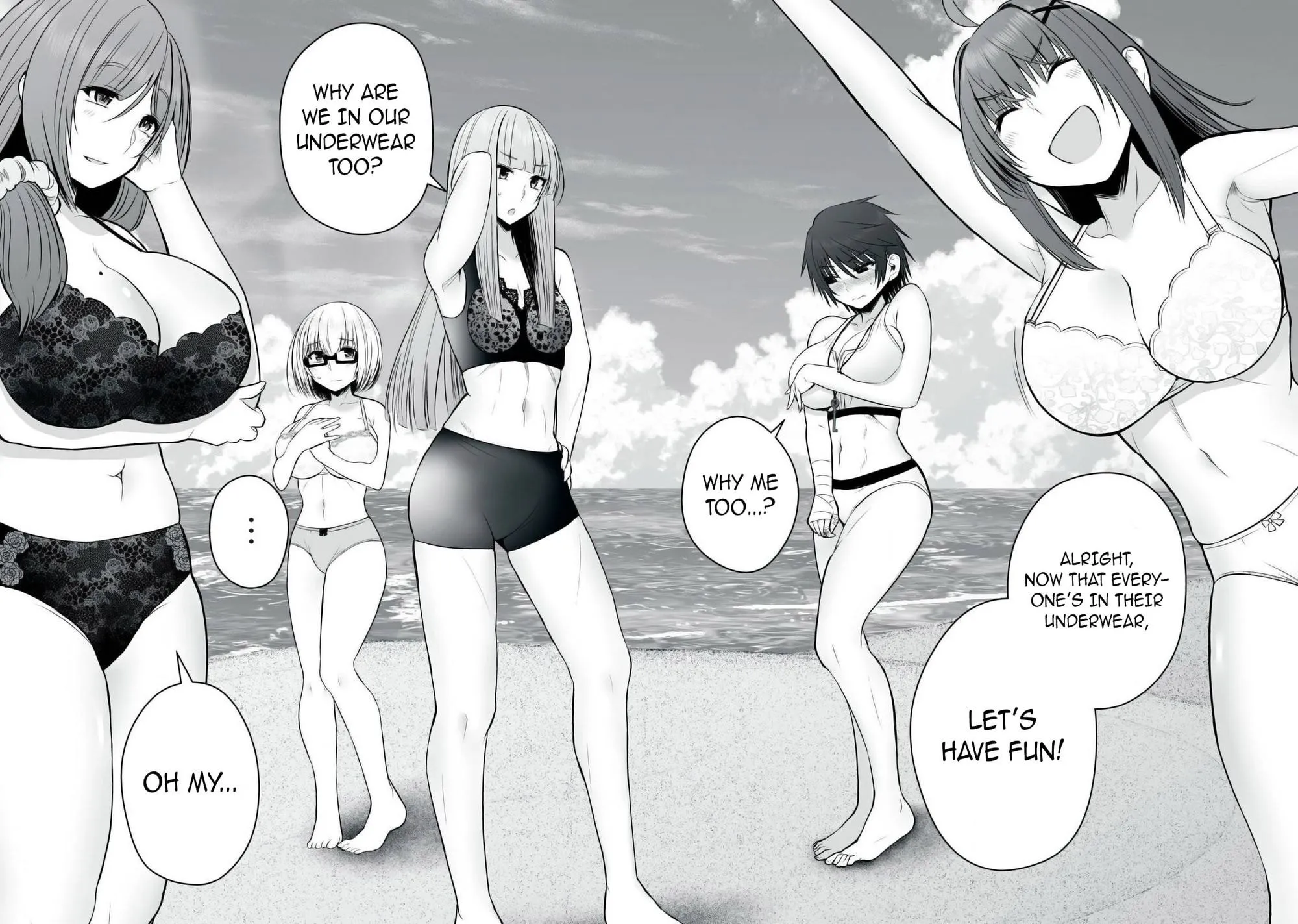 Isekai Rakuraku Survival ~Seizon Skill Kyousha no Ore ga Bishoujo Yonin to Class Mujintou Seikatsu~
