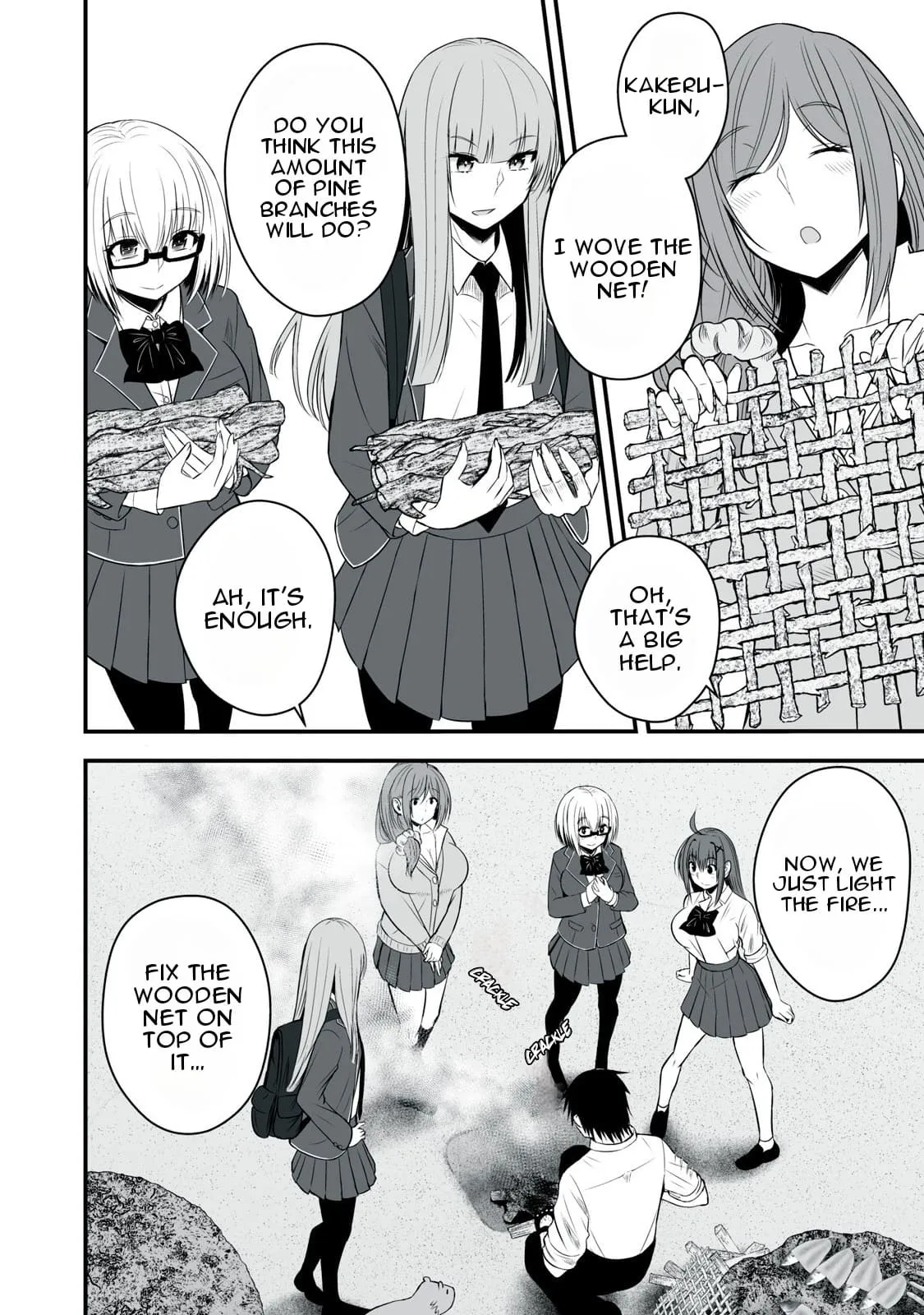 Isekai Rakuraku Survival ~Seizon Skill Kyousha no Ore ga Bishoujo Yonin to Class Mujintou Seikatsu~
