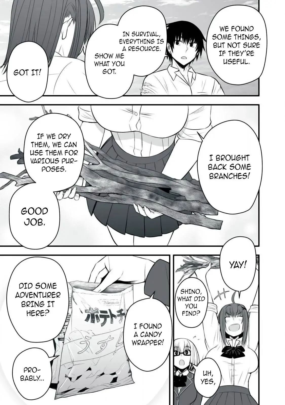 Isekai Rakuraku Survival ~Seizon Skill Kyousha no Ore ga Bishoujo Yonin to Class Mujintou Seikatsu~ — Chapter 31 — Page 3