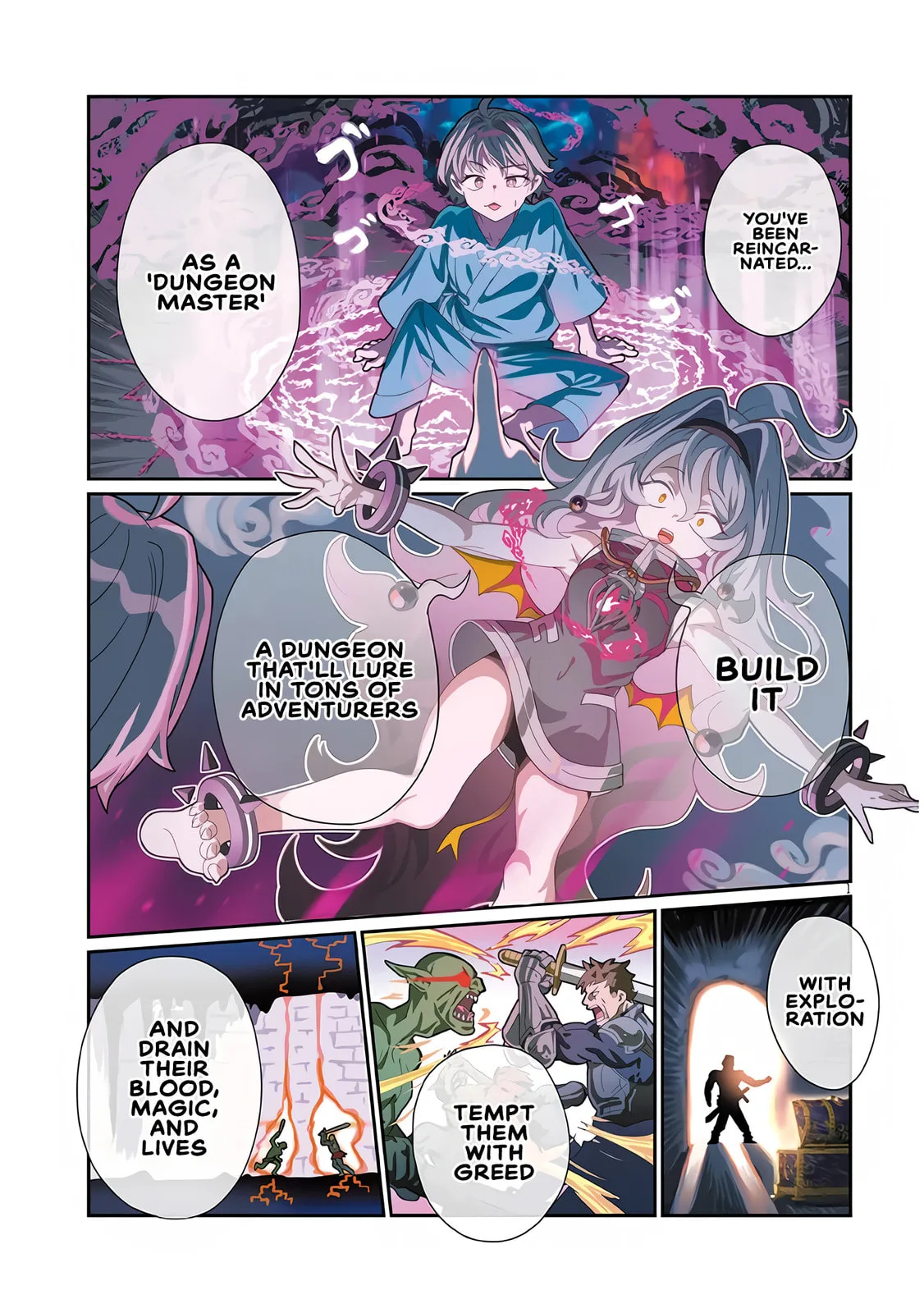 Reincarnated, I'll Make the Hot Spring Dungeon! — Chapter 1 — Page 1