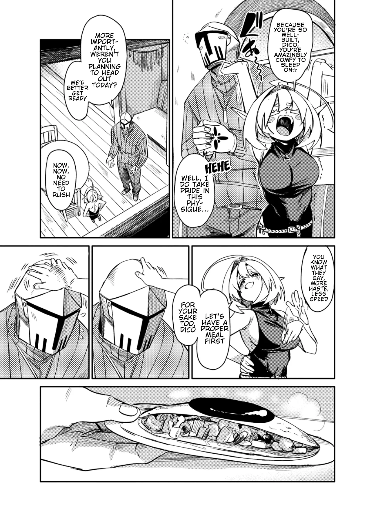 The Elf Picked Up a Heavy Knight. — Chapter 1 — Page 6