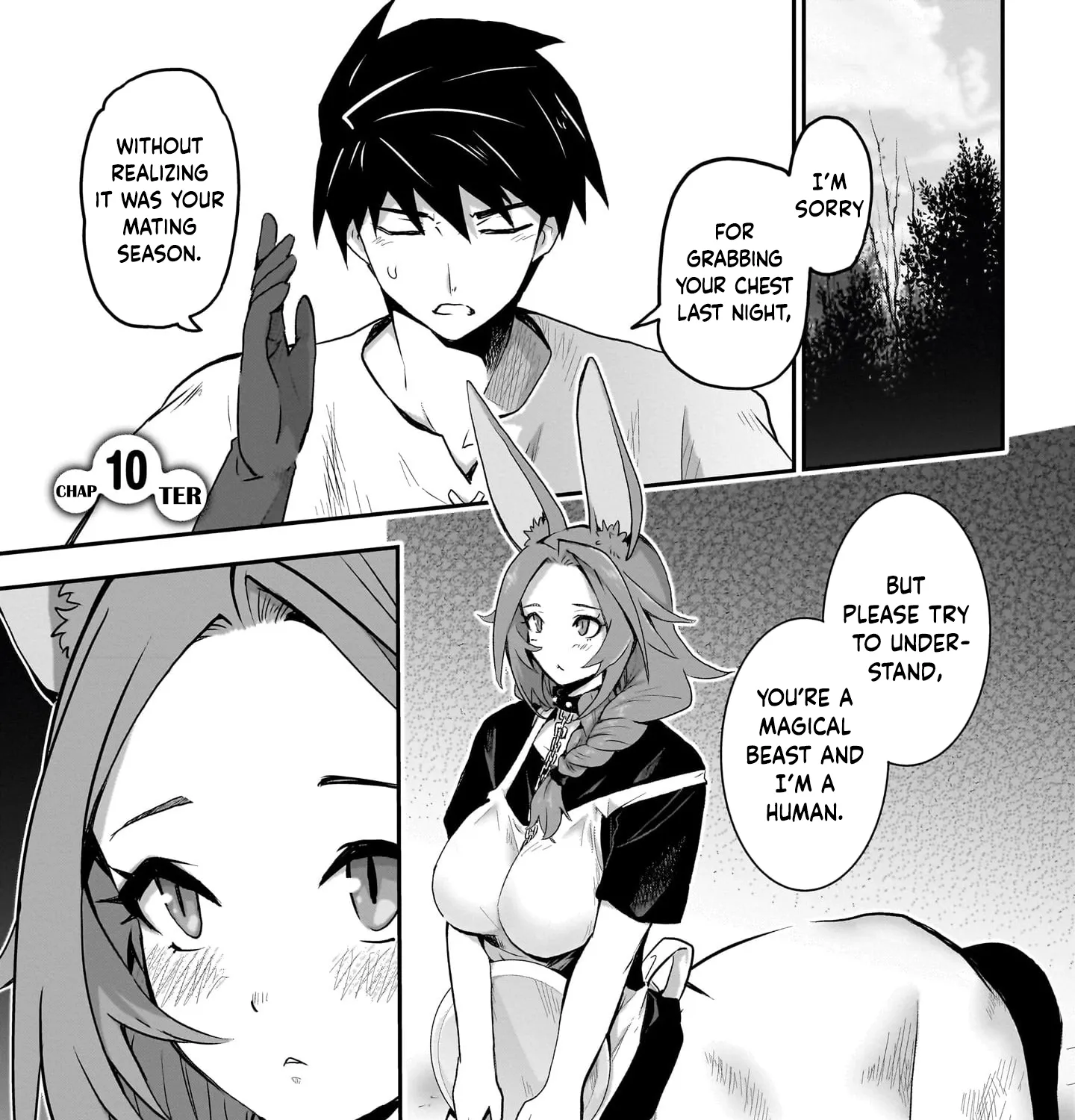 Milk-shibori Hunter no Isekai Sakunyuuki -Nouka no Saenai Otoko ga Arayuru Shuzoku no Chiku-B o Moteasobi-toriko ni Suru- — Chapter 10 — Page 1