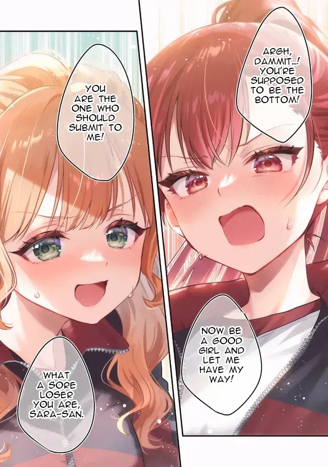 A Yuri Story About Breaking a Pretty Girl Who Keeps Insisting She Won't Lose Into Submission — Chapter 1 — Page 1