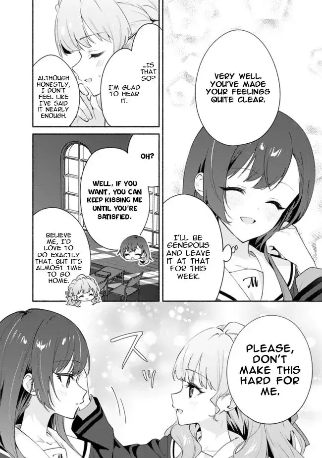 A Yuri Story About Breaking a Pretty Girl Who Keeps Insisting She Won't Lose Into Submission — Chapter 6 — Page 12