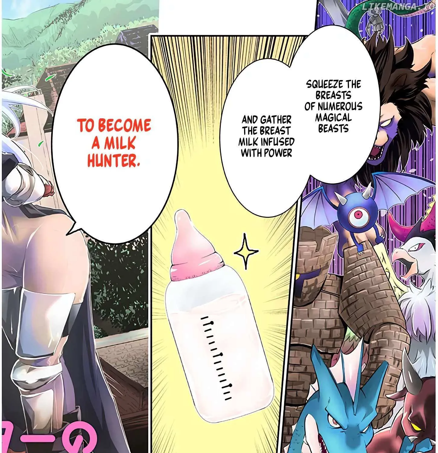 Milk-shibori Hunter no Isekai Sakunyuuki -Nouka no Saenai Otoko ga Arayuru Shuzoku no Chiku-B o Moteasobi-toriko ni Suru-