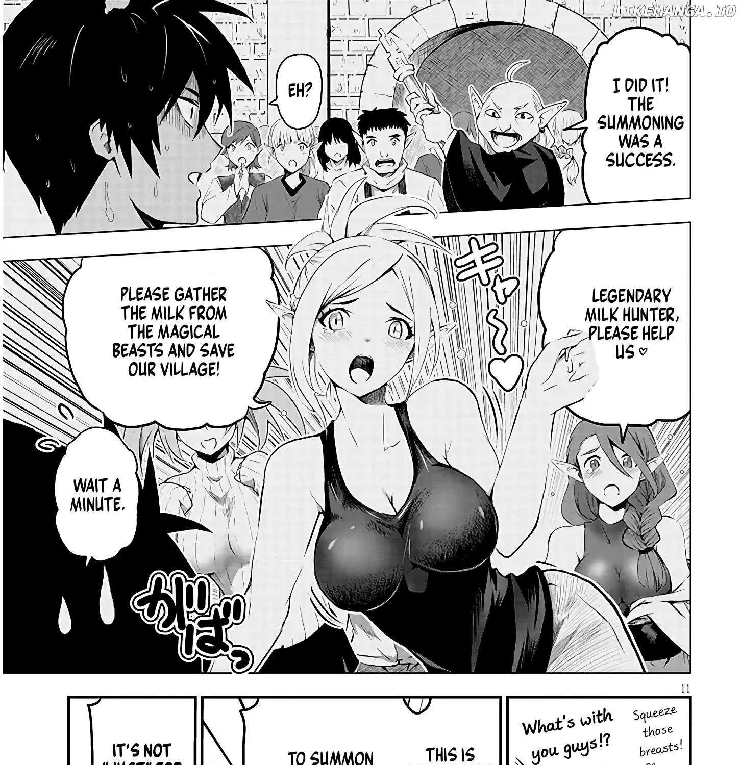 Milk-shibori Hunter no Isekai Sakunyuuki -Nouka no Saenai Otoko ga Arayuru Shuzoku no Chiku-B o Moteasobi-toriko ni Suru-