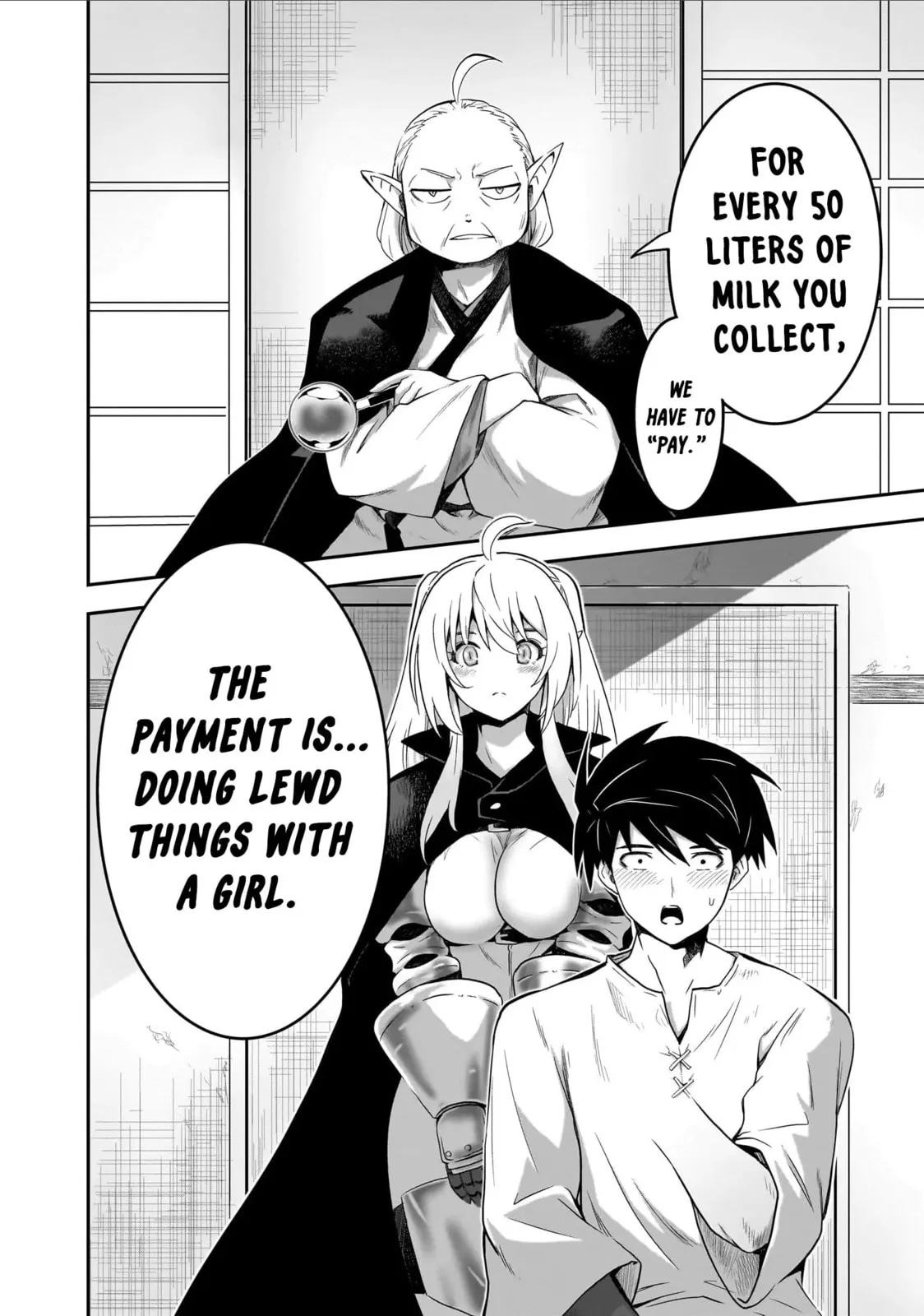 Milk-shibori Hunter no Isekai Sakunyuuki -Nouka no Saenai Otoko ga Arayuru Shuzoku no Chiku-B o Moteasobi-toriko ni Suru-