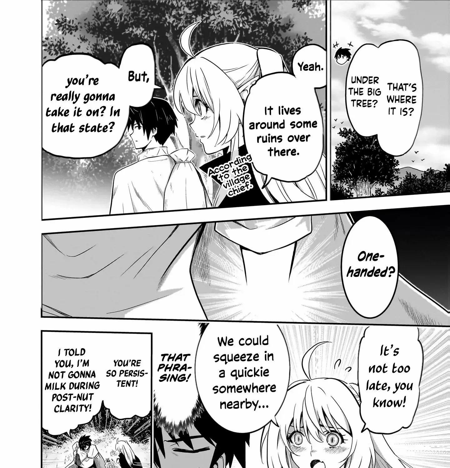 Milk-shibori Hunter no Isekai Sakunyuuki -Nouka no Saenai Otoko ga Arayuru Shuzoku no Chiku-B o Moteasobi-toriko ni Suru-