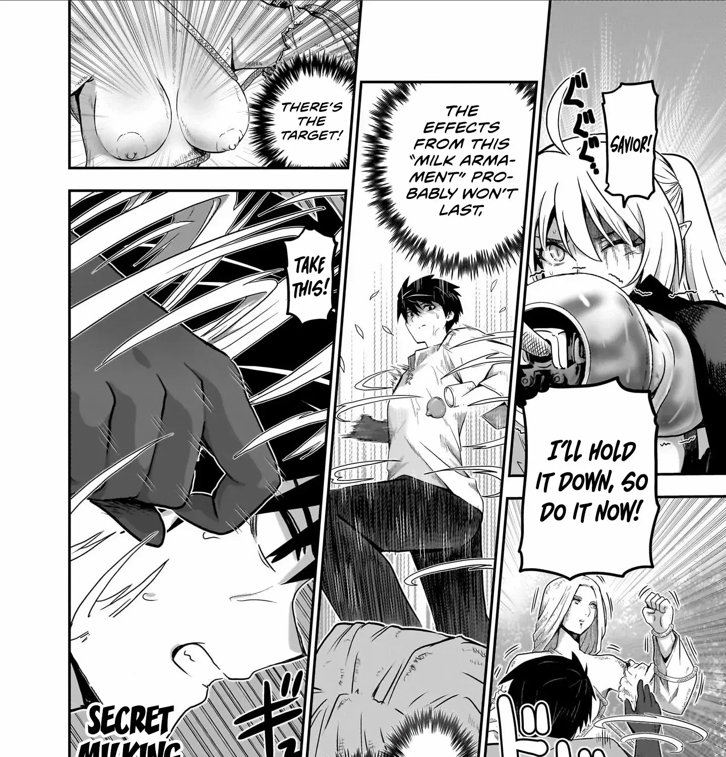 Milk-shibori Hunter no Isekai Sakunyuuki -Nouka no Saenai Otoko ga Arayuru Shuzoku no Chiku-B o Moteasobi-toriko ni Suru-