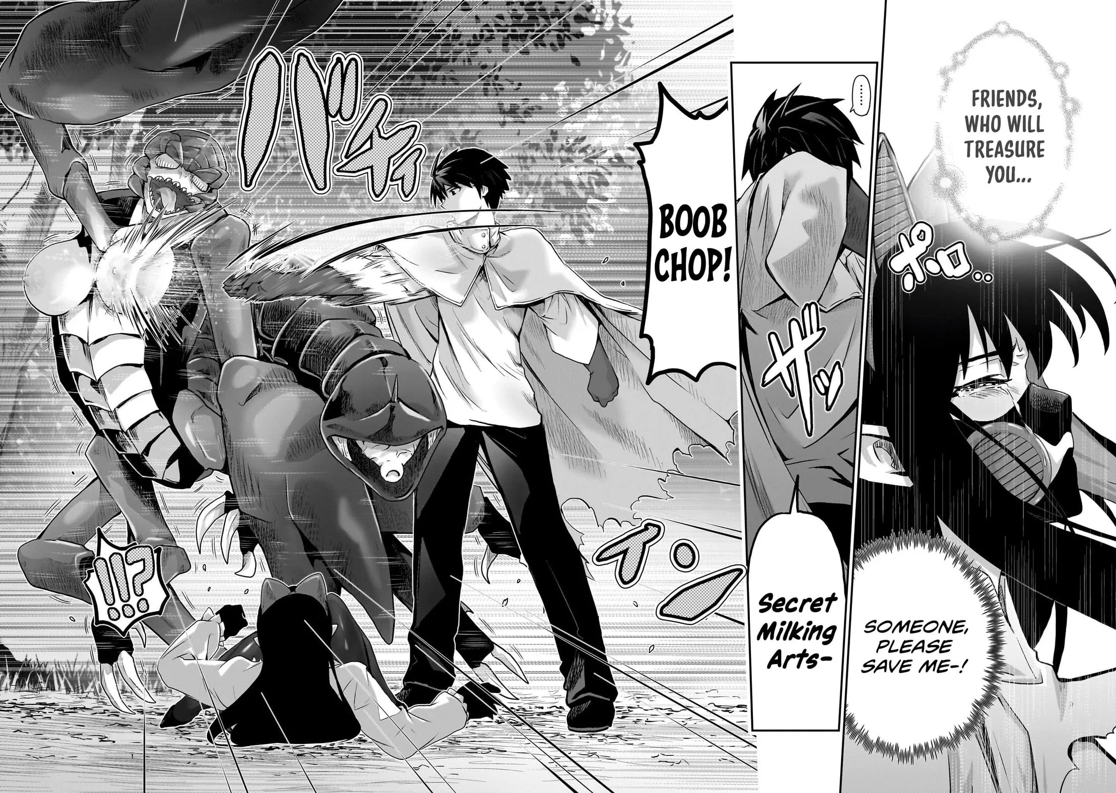 Milk-shibori Hunter no Isekai Sakunyuuki -Nouka no Saenai Otoko ga Arayuru Shuzoku no Chiku-B o Moteasobi-toriko ni Suru-