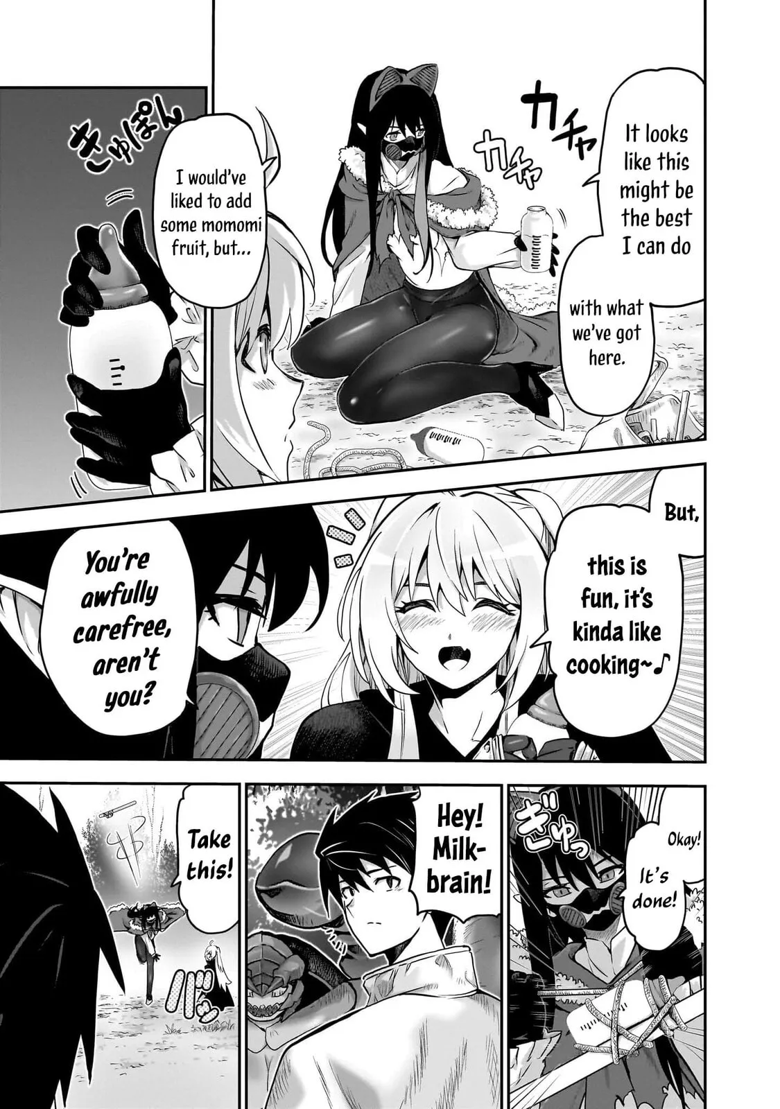 Milk-shibori Hunter no Isekai Sakunyuuki -Nouka no Saenai Otoko ga Arayuru Shuzoku no Chiku-B o Moteasobi-toriko ni Suru-