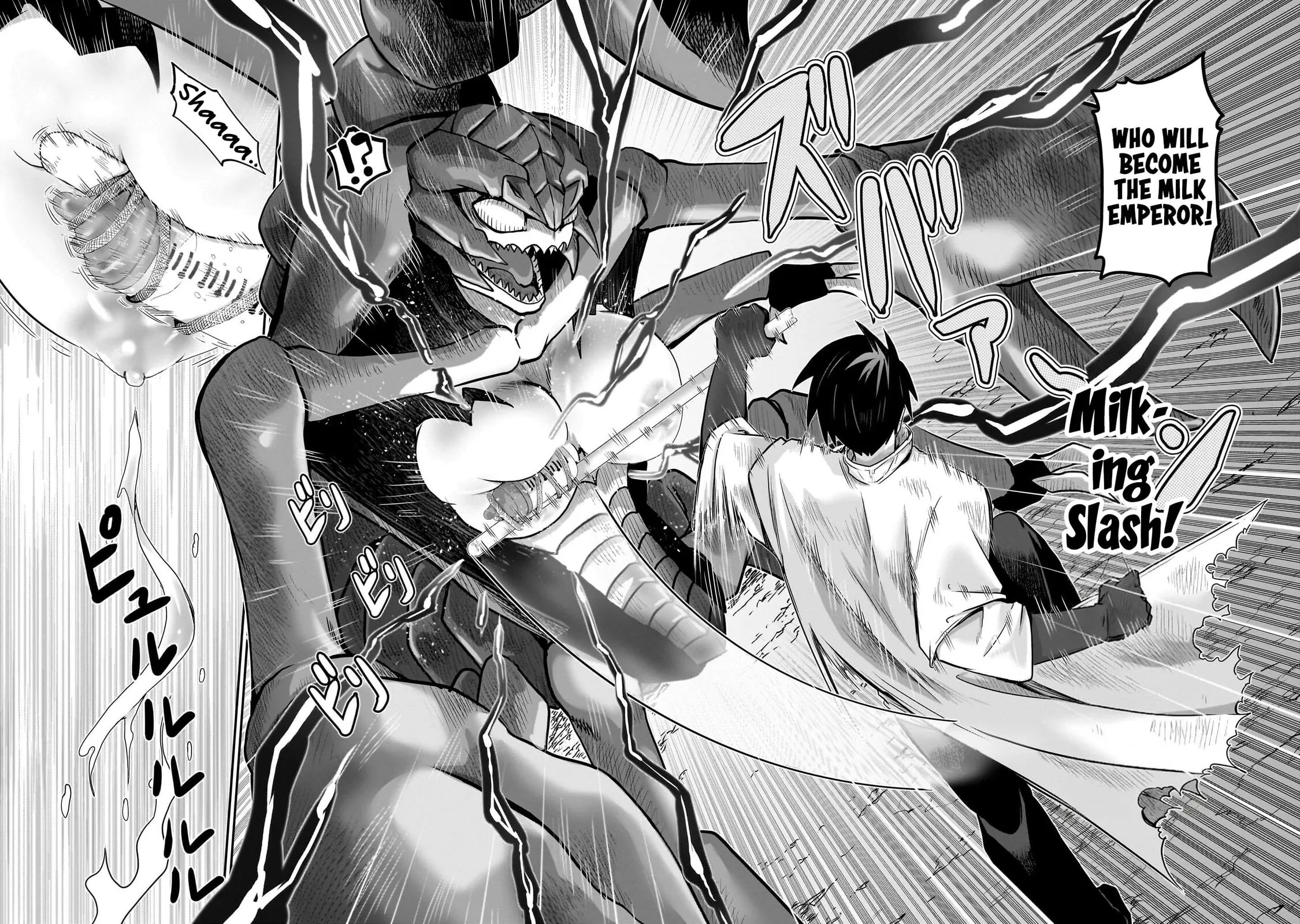 Milk-shibori Hunter no Isekai Sakunyuuki -Nouka no Saenai Otoko ga Arayuru Shuzoku no Chiku-B o Moteasobi-toriko ni Suru-