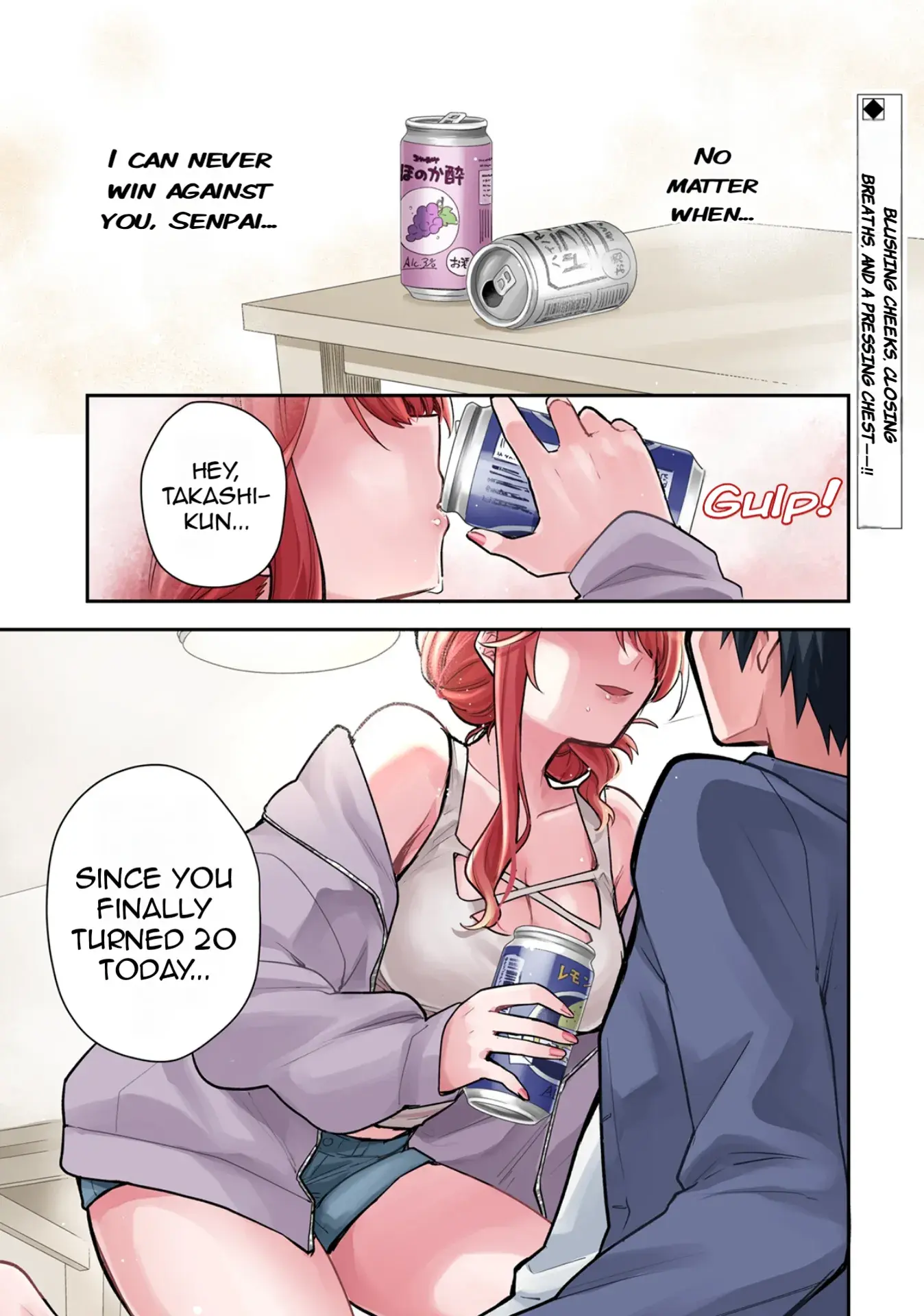 Osake to Senpai Kanojo to no Amaama Doukyo Lovecome wa Nijuusai ni Natte kara — Chapter 1 — Page 2