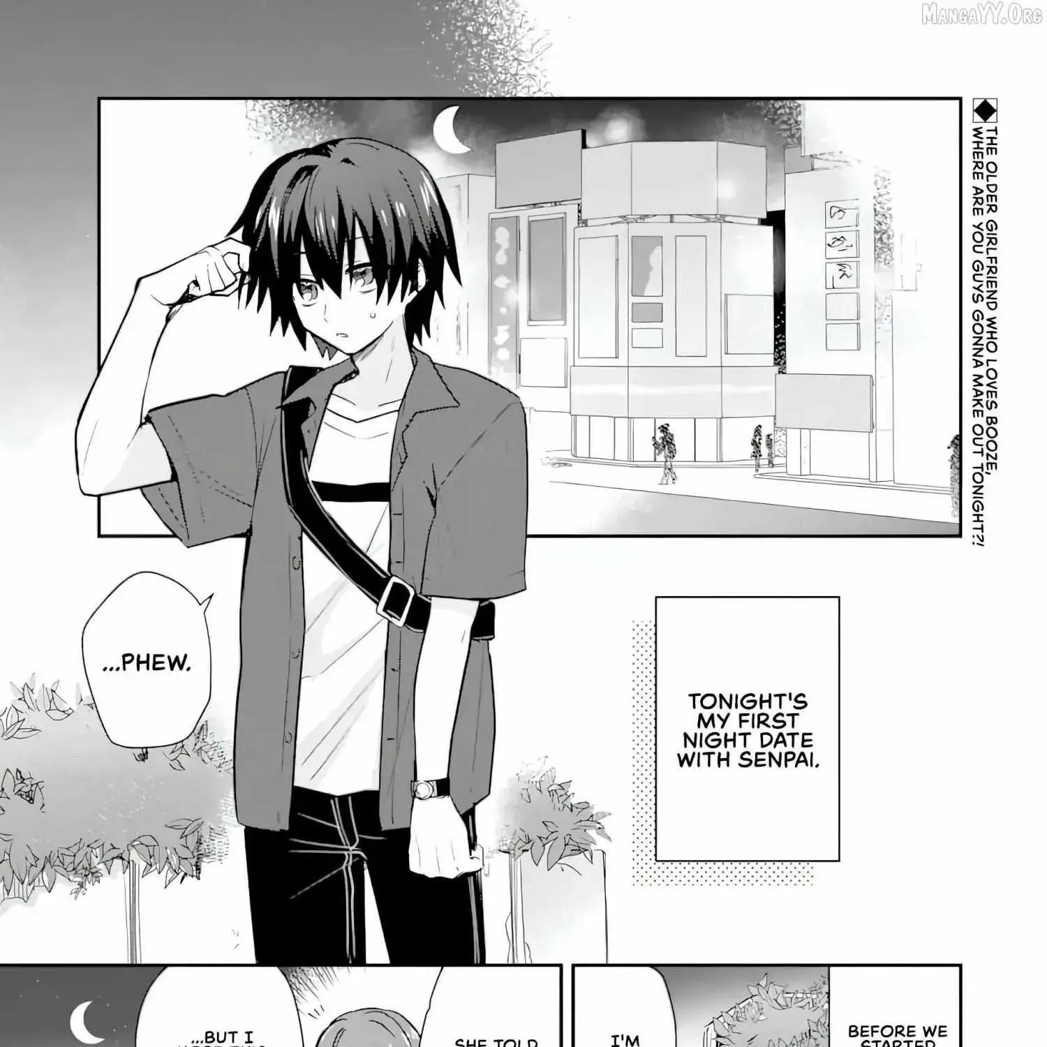 Osake to Senpai Kanojo to no Amaama Doukyo Lovecome wa Nijuusai ni Natte kara — Chapter 4.1 — Page 1
